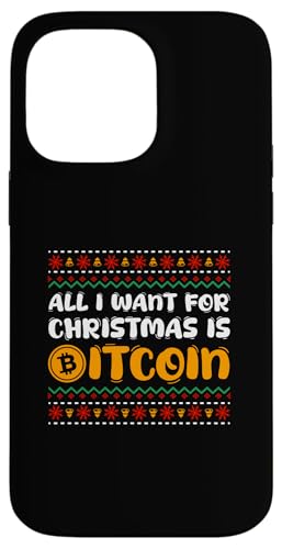 Hülle für iPhone 14 Pro Max Lustiger BTC Hodl Santa Alles was ich zu Weihnachten will ist Bitcoin von Bitcoin Christmas Crypto Santa Hodl Currency Funny