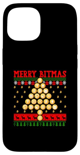 Hülle für iPhone 15 Hässliche Weihnachten Bitcoin Lustig von Bitcoin Christmas Crypto Santa Hodl Currency Funny