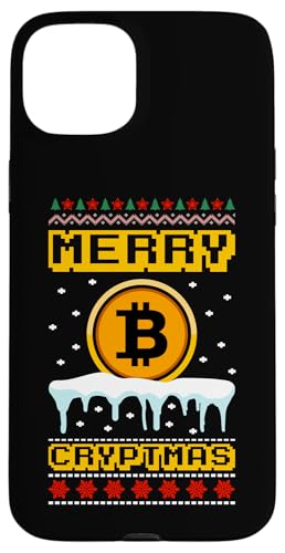 Hülle für iPhone 15 Plus Lustige BTC Hold Santa Claus Bitcoin Merry Cryptmas von Bitcoin Christmas Crypto Santa Hodl Currency Funny