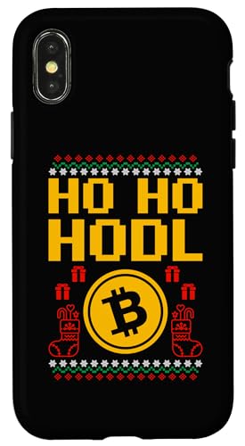 Hülle für iPhone X/XS Lustiger BTC Hodl Weihnachtsmann Bitcoin Ho Ho Hodl von Bitcoin Christmas Crypto Santa Hodl Currency Funny