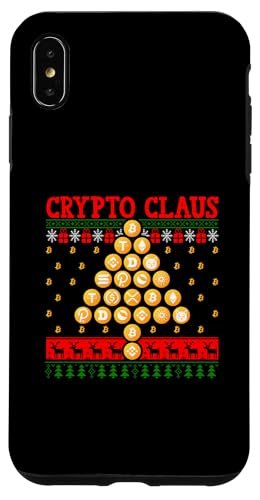 Hülle für iPhone XS Max Hässliche Weihnachten Bitcoin Lustig von Bitcoin Christmas Crypto Santa Hodl Currency Funny