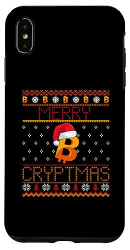 Hülle für iPhone XS Max Hässliche Weihnachten Bitcoin Lustig von Bitcoin Christmas Crypto Santa Hodl Currency Funny