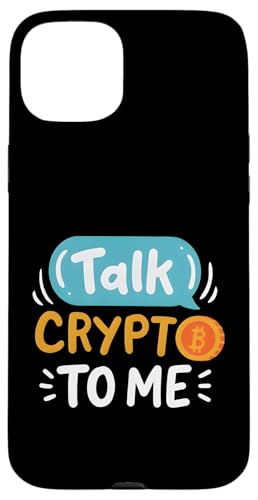 Hülle für iPhone 15 Plus Talk Crypto To Me Cryptocurrency Trader Miner Men Women von Bitcoin Cryptofashion