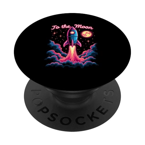 Bitcoin PopSockets Klebender PopGrip von Bitcoin Rakete