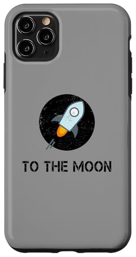 Hülle für iPhone 11 Pro Max Stellar to the Moon Black Vintage Distressed Crypto Geschenk von Bitcoin and Crypto Blockchain Shirts