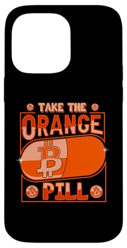 Hülle für iPhone 14 Pro Max Nehmen Sie die Orange BTC Pille Bitcoin Bitcoin Lustiges von Bitcoin and Crypto Blockchain Shirts