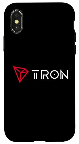 Hülle für iPhone X/XS Tron TRX Cryptocurrency Crypto Trader Geschenk weiße Farben von Bitcoin and Crypto Blockchain Shirts