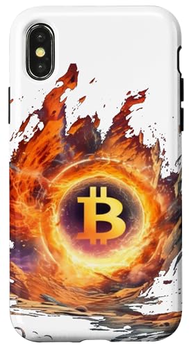 Hülle für iPhone X/XS Bitcoin Feuer Universum All von Bitcoin fixes this Krypto Währung Geld Hodl Hold