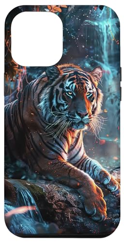 Hülle für iPhone 14 Pro Max Pure Naturszene Und Schwarzer Tiger von Black Animal Lovers store