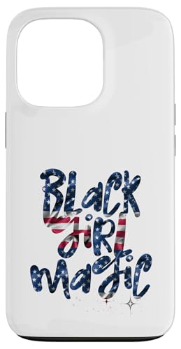 Hülle für iPhone 13 Pro Black Girl Magic Amerikanische Flagge Patriotische Schwarze Damen USA von Black Girl Magic Tees NYC