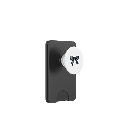 Girly | Schleife in Aquarell || Kokette | Ästhetische schwarze Schleife PopSockets PopWallet für MagSafe von Black Gothic theme