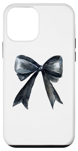 Hülle für iPhone 12 mini Girly | Schleife in Aquarell || Kokette | Ästhetische schwarze Schleife von Black Gothic theme