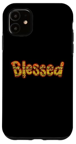 Hülle für iPhone 11 Blessed Kente African Print Black History Month für Herren und Damen von Black History Month African American Pride Gifts