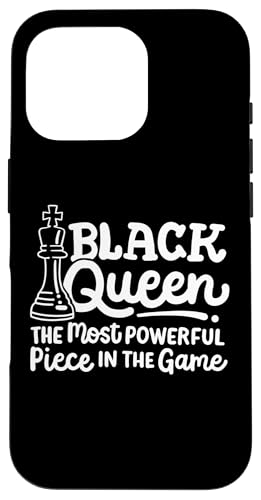 Hülle für iPhone 16 Pro Black Queen ist die mächtigste Schachfigur der afroamerikanischen Frauen von Black History Month African American Pride Gifts