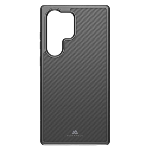 Black Rock - Carbonhülle Robust Case Real Carbon Hülle Passend für Samsung Galaxy S23 Ultra 5G I Karbon Handyhülle, Fiber Cover, Carbon (Schwarz) von Black Rock