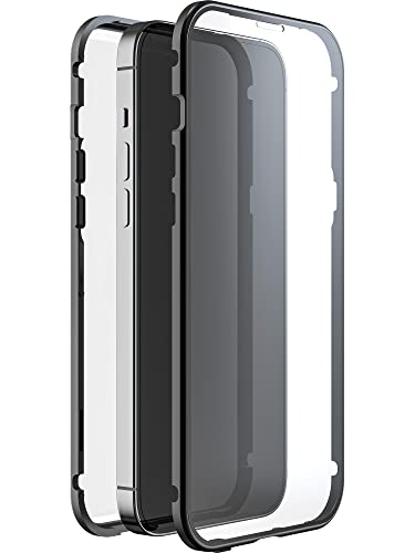 Black Rock - Hülle 360 Grad Glass Case Passend für Apple iPhone 14 Plus I Handyhülle, Magnet Verschluss (Transparent mit schwarzem Rahmen) von Black Rock