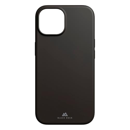 Black Rock Hülle für iPhone 15 MagSafe kompatibel, Wireless Charging kompatibel, slim, ultraslim, antibakteriell, Cover, Handyhülle für iPhone 15, Case, Silikonhülle, Silikon) schwarz von Black Rock