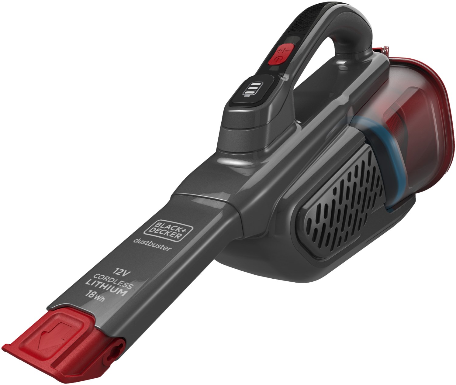 BHHV315B Dustbuster Akku-Sauger mit Cyclone Technologie titanium/rot von Black & Decker