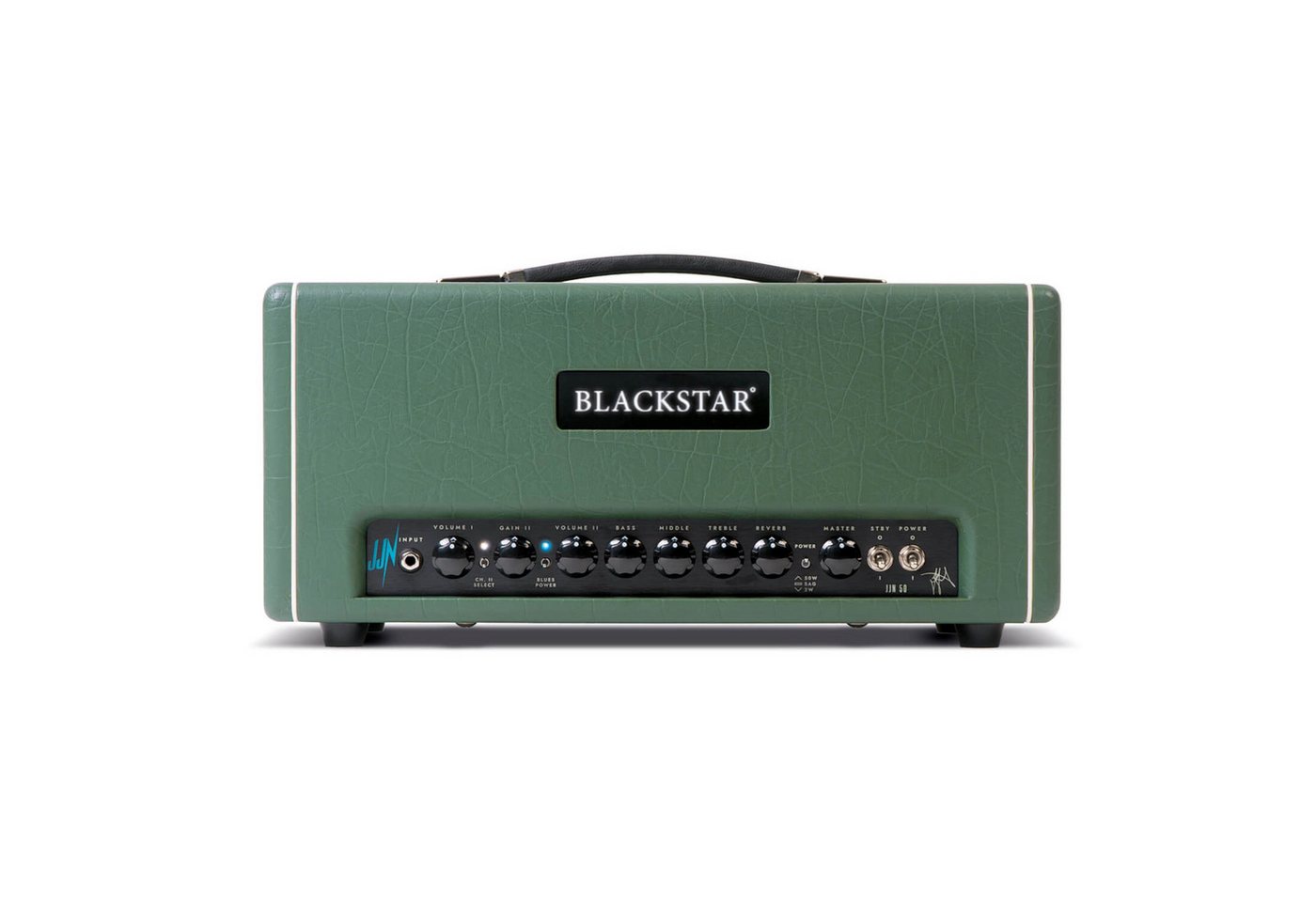 Blackstar Verstärker (St. James JJN 50H Head Racing Green - Röhren Topteil für E-Gitarre) von Blackstar