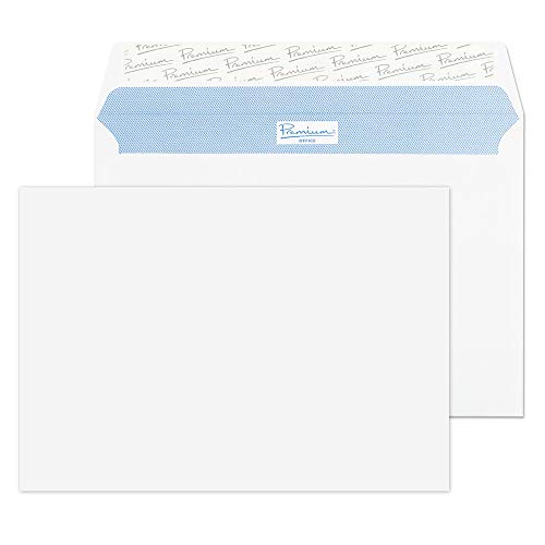Blake Envelopes Premium Office 34213 Briefumschläge Haftklebung Ultra Weiß Wove C5 162 x 229 mm 120g/m² | 25 Stück von Blake