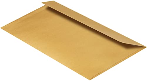 100 Stück, Farbige Briefumschläge, DIN Lang, Haftklebung mit Abziehstreifen, Gerade Klappe, 90 g/qm Offset, Ohne Fenster, Gold, Blanke Briefhüllen 100 Stück, Farbige Briefumschläge, DIN Lang, Haftklebung mit Abziehstreifen, Gerade Klappe, 90 g/qm Offset, Ohne Fenster, Gold, Blanke Briefhüllen von Blanke Briefhüllen