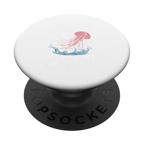 Ich bin nicht langsam ich bin elegant Quallen Damen Kostüm PopSockets Klebender PopGrip von Blaue Nesselqualle Blue jellyfish Qualle Medusa