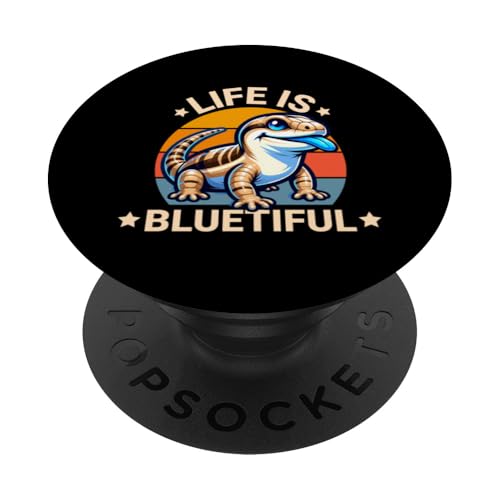 Blue Zungen Skink Besitzer PopSockets Klebender PopGrip von Blaue Zungen Skink zubehör