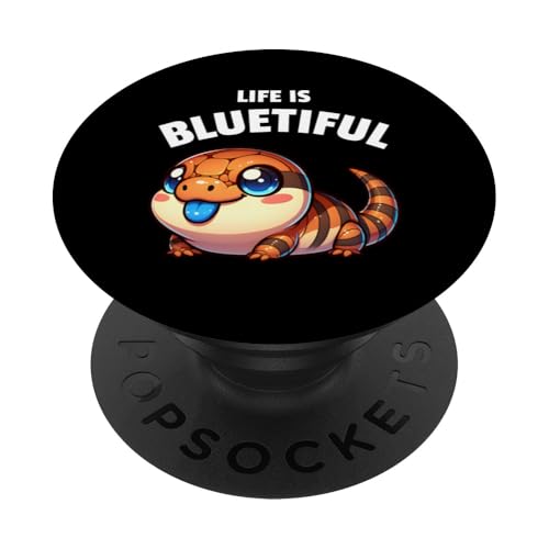 Blue Zungen Skink Besitzer PopSockets Klebender PopGrip von Blaue Zungen Skink zubehör