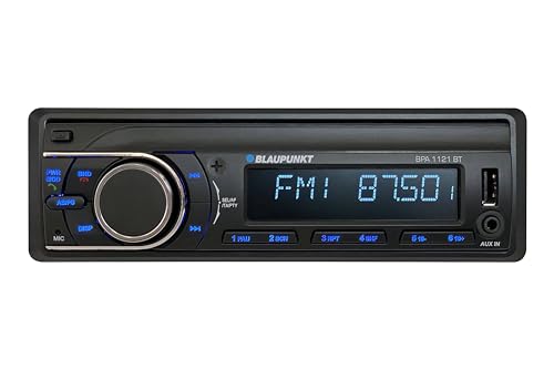 1 DIN Mechless Autoradio mit RDS und Bluetooth mit USB-Buchse und abnehmbarer Frontplatte. von Blaupunkt