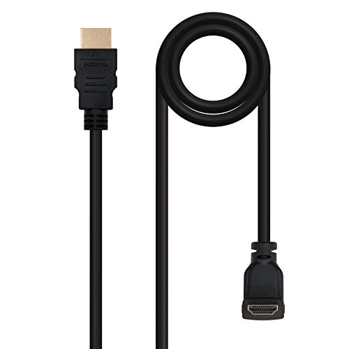 Abgewinkeltes HDMI-Kabel Version 1.4 mit Unterstützung für High Speed und Ethernet-Kanal, Stecker auf Stecker, Länge 1,8 m, ideal für Konfigurationen in engen Räumen. von Blendend