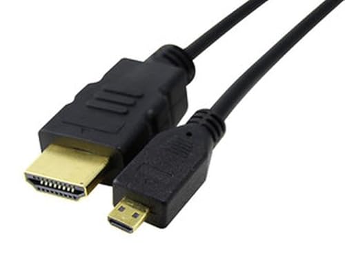 Blendend HDMI-auf-HDMICRO-Verbindung, 2 m: ideal für den Anschluss kompakter Geräte wie Kameras und Tablets an HD-Bildschirme. Hervorragende Qualität und einfache Installation. von Blendend