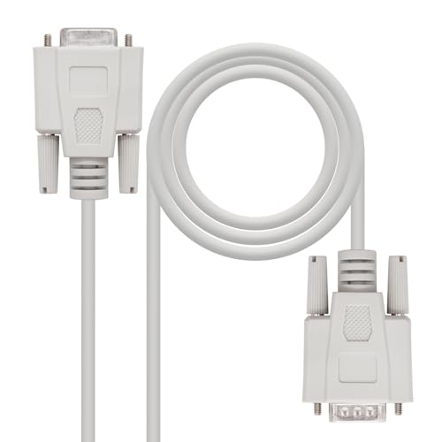 Blendend Serielles RS232-Kabel mit DB9-Stecker auf DB9-Buchse, Länge 1,8 m, ideal für die serielle Datenübertragung zwischen Geräten. von Blendend