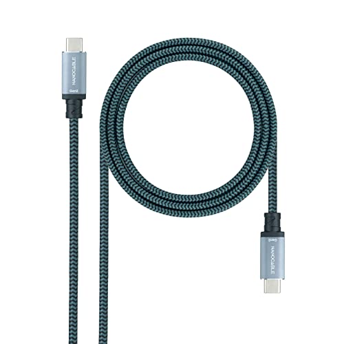 Blendend USB 3.2 Gen 2 x 2 Kabel unterstützt 100 W und 4 K bei 60 Hz, mit USB-C-Stecker auf Stecker, Länge von 1,5 m. Ideal für schnelles Aufladen und HD-Videoübertragung. von Blendend