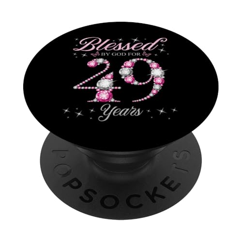 Von Gott gesegnet für 49 Jahre, 49. Geburtstagsfeier PopSockets Klebender PopGrip von Blessed By God Queen's B-day Birthday Party