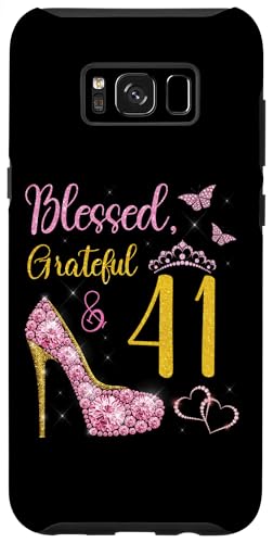 Hülle für Galaxy S8+ Gesegnete, dankbare und 41 Jahre alte Königin zum 41. Geburtstag von Blessed & Grateful My Birthday Party