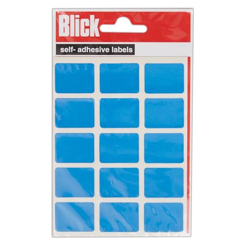 Blick Etiketten Vorteilspackung (5 Tüten, 19 x 25 mm) blau von Blick