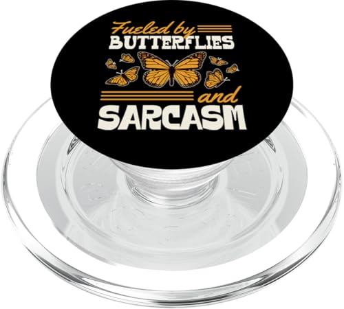 Angetrieben durch Schmetterlinge und Sarkasmus PopSockets PopGrip für MagSafe von Blissful Butterfly Party Favors and Party Supplies