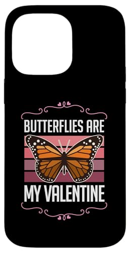 Hülle für iPhone 14 Pro Max Lustiges Anti-Valentinstag-Herz mit Schmetterlingen sind mein Valentinstag von Blissful Butterfly Party Favors and Party Supplies