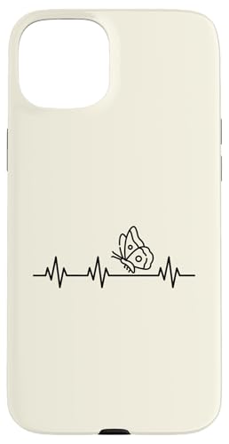 Hülle für iPhone 15 Plus Butterfly Heartbeat Life Wholesome Schmetterlings-EKG-Puls von Blissful Butterfly Party Favors and Party Supplies