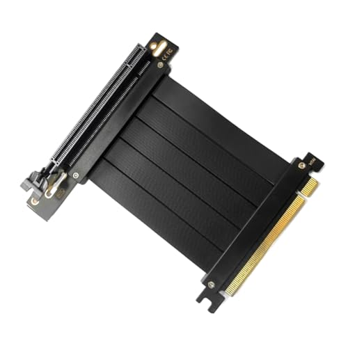 Blmirror PCI-E 4.0 16 X Grafikkarten-VerläNgerungskabel, Adapterplatine, Erweiterungsport, 90-Grad-10-Cm-Kabel von Blmirror