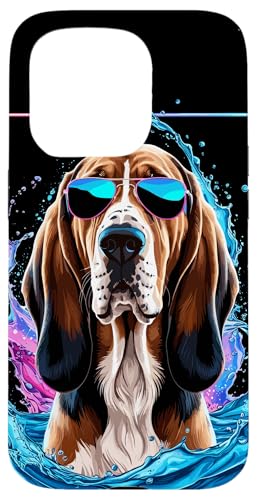 Hülle für iPhone 15 Pro Bloodhound Dog Pop Art Vaporwave Männer Frauen Bloodhound von Bloodhound Dog Vaporwave Ajeli Designs