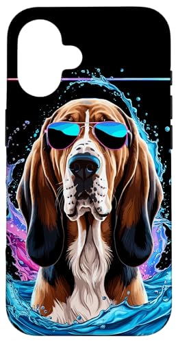 Hülle für iPhone 16 Bloodhound Dog Pop Art Vaporwave Männer Frauen Bloodhound von Bloodhound Dog Vaporwave Ajeli Designs