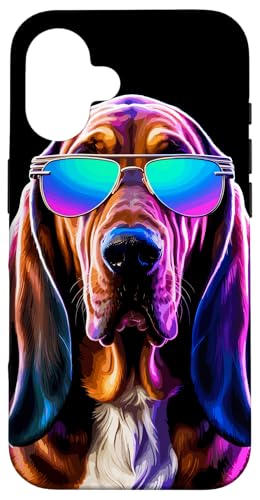 Hülle für iPhone 16 Bloodhound Dog Pop Art Vaporwave Männer Frauen Bloodhound von Bloodhound Dog Vaporwave Ajeli Designs