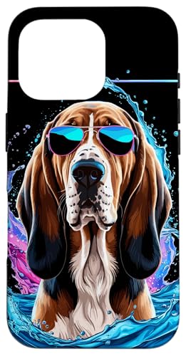 Hülle für iPhone 16 Pro Bloodhound Dog Pop Art Vaporwave Männer Frauen Bloodhound von Bloodhound Dog Vaporwave Ajeli Designs