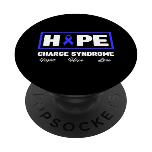 Charge-Syndrom-Shirt - Hope Charge-Syndrom Awareness PopSockets Klebender PopGrip von Blue Charge Syndrome Awareness Apparel.