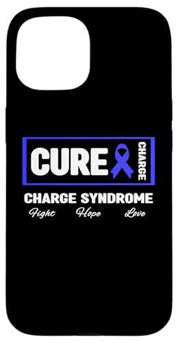 Hülle für iPhone 15 Charge-Syndrom Cure Shirt - Charge-Syndrom Awareness von Blue Charge Syndrome Awareness Apparel.