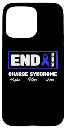 Hülle für iPhone 15 Pro Max End Charge Syndrom Shirt - Charge Syndrome Awareness von Blue Charge Syndrome Awareness Apparel.