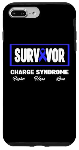 Hülle für iPhone 7 Plus/8 Plus Charge-Syndrom Survivor Shirt - Charge-Syndrom Awareness von Blue Charge Syndrome Awareness Apparel.