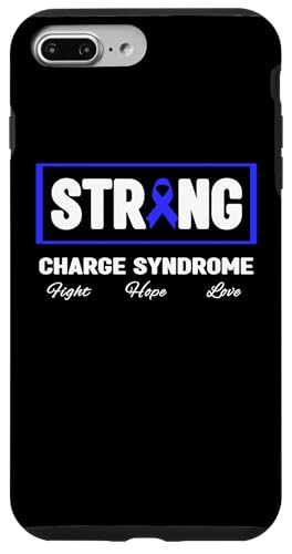 Hülle für iPhone 7 Plus/8 Plus Strong Shirt zum Thema Charge-Syndrom — Bewusstsein für das Charge-Syndrom von Blue Charge Syndrome Awareness Apparel.