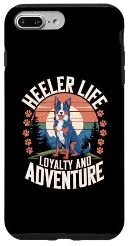 Hülle für iPhone 7 Plus/8 Plus Heeler Blue Heeler Arbeitshund, Lovey Australian Cattle Dad Mom von Blue Heeler Dog Shirt and Heeler Mom Shirt Designs